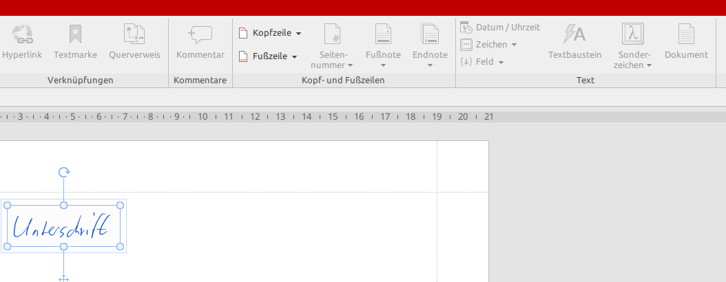Darstellung in SM-Office NX