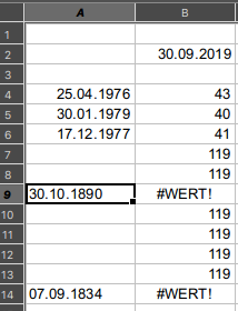 Excel sheet erweitert