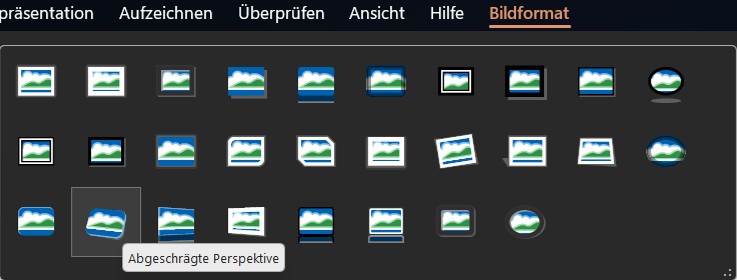Bildformat Funktion in PowerPoint