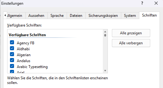 Einstellungen - Schriften abwählen.png