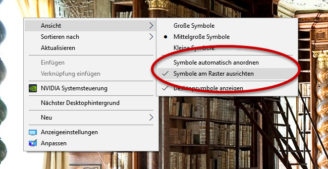 Kontextmenü von Windows 10